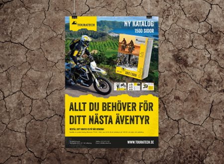 Annons för ny katalog till Touratech